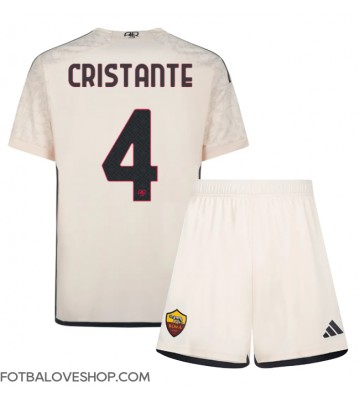 AS Roma Bryan Cristante #4 Dětské Venkovní Dres 2023-24 Krátký Rukáv (+ trenýrky)